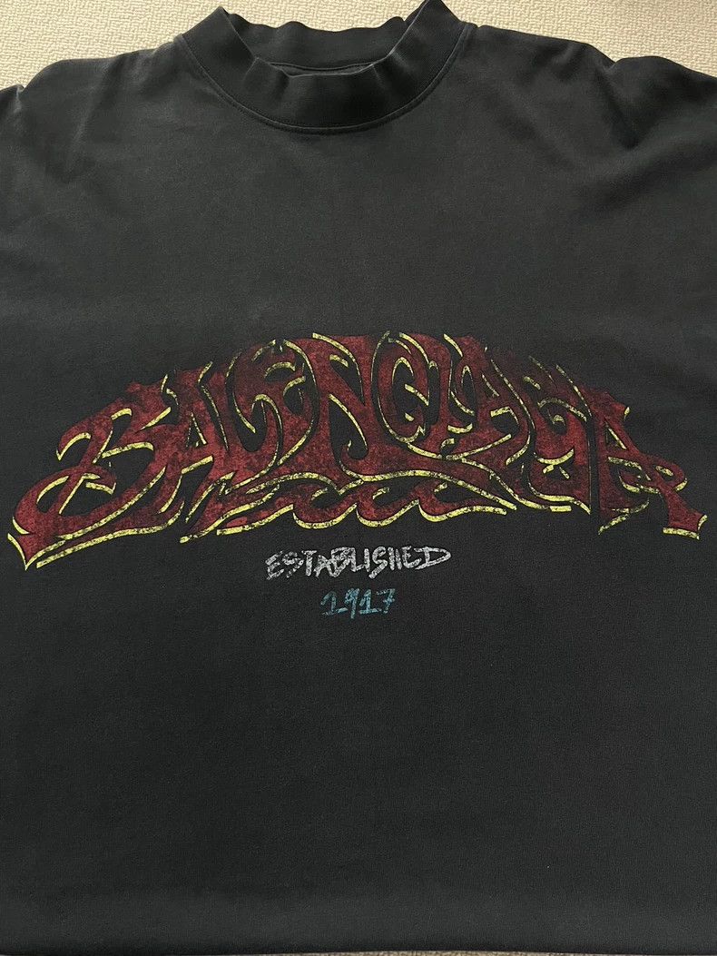Balenciaga Balenciaga Solid graphic printed crew neck short sleeves Size US XS / EU 42 / 0 - 3 Thumbnail