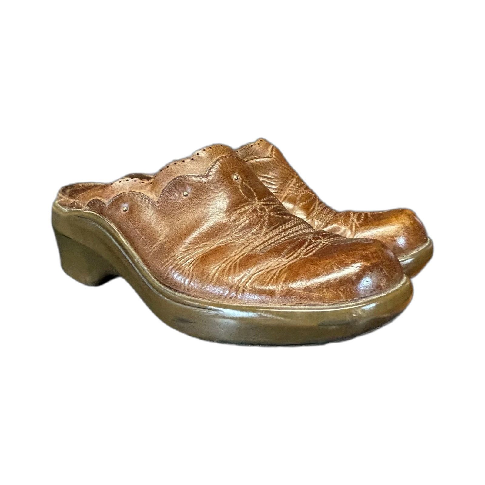 Ariat Ariat Womens Western Clog Shoes Size 7.5B Burgundy Leather S Size US 7.5 / EU 40-41 - 2 Thumbnail