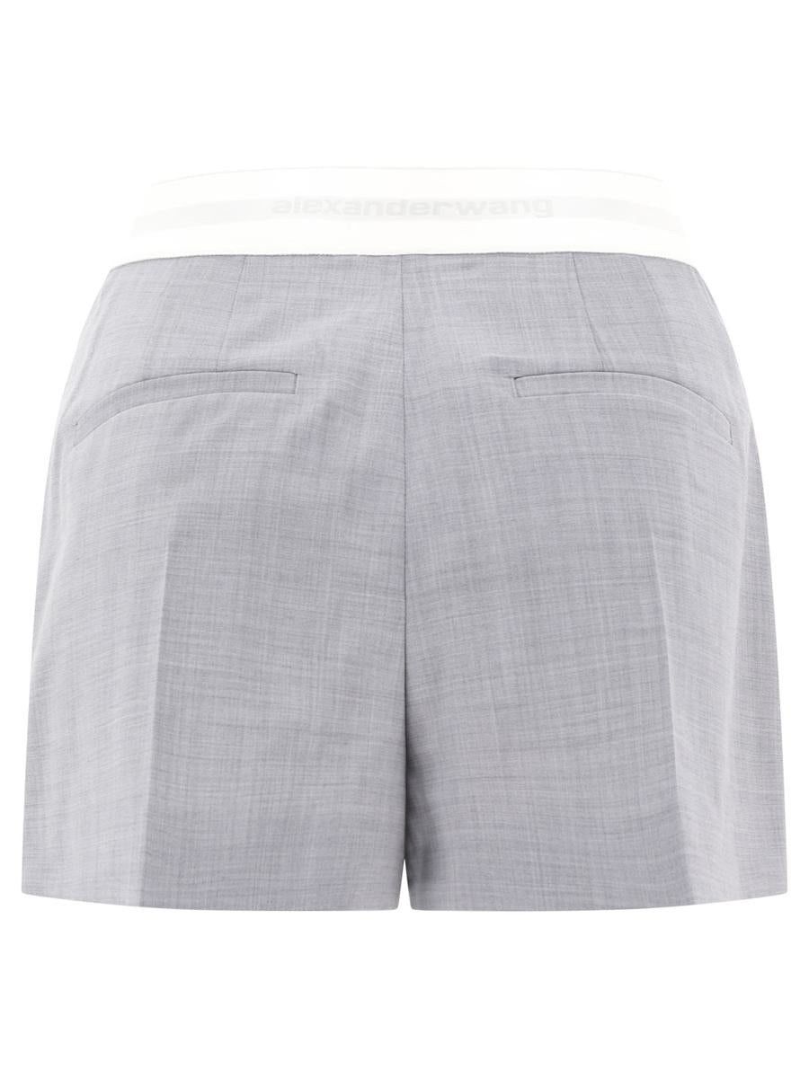 Alexander Wang o1s22i1n0225 Pleated Short in Grey Size 32" / US 10 / IT 46 - 2 Thumbnail