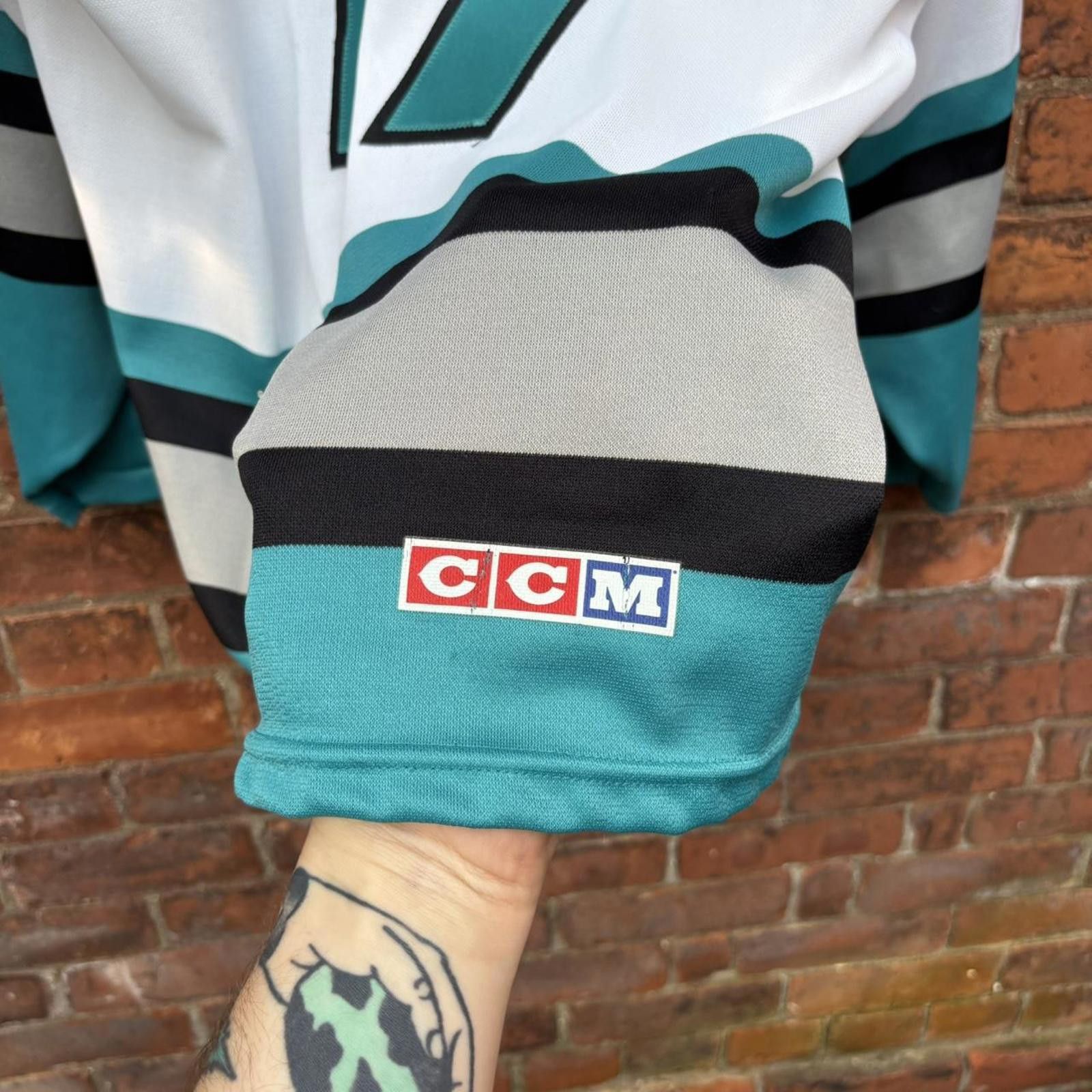 Other Vintage San Jose sharks Pat Falloon ccm maska jersey XXL Size US XXL / EU 58 / 5 - 7 Thumbnail