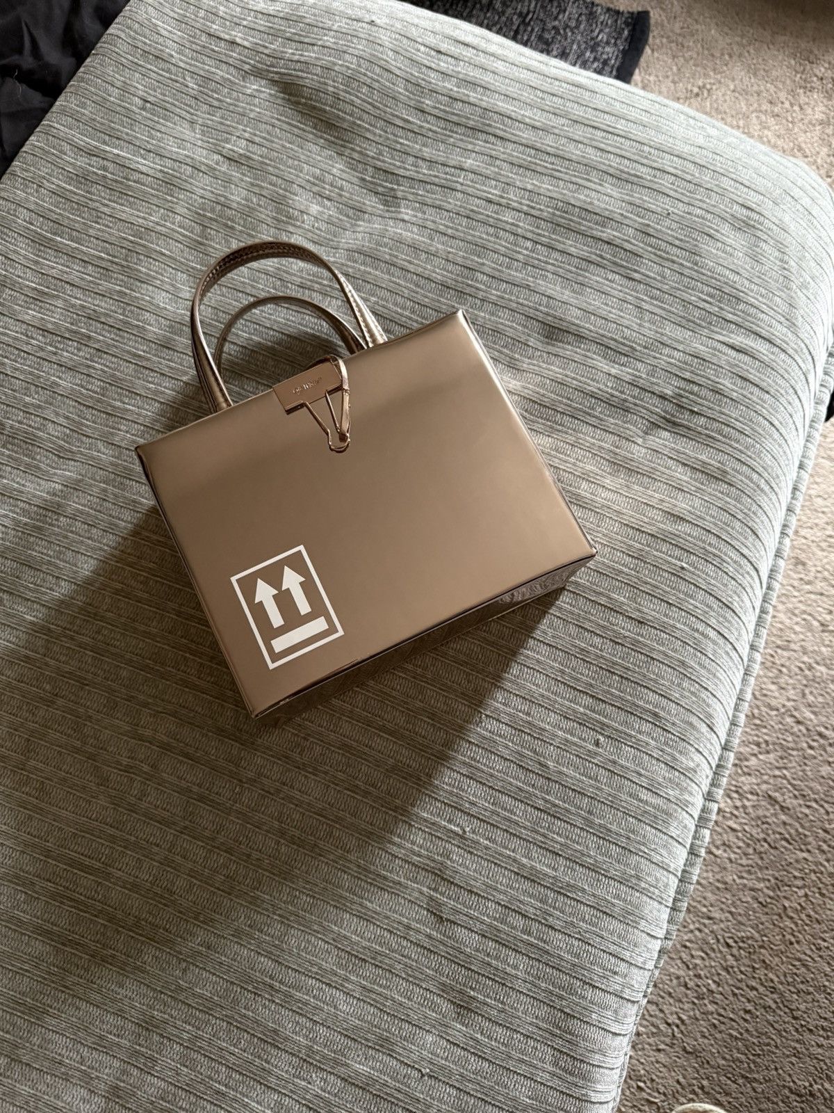 Off-White Off-white rose gold metallic box bag Size ONE SIZE - 2 Thumbnail