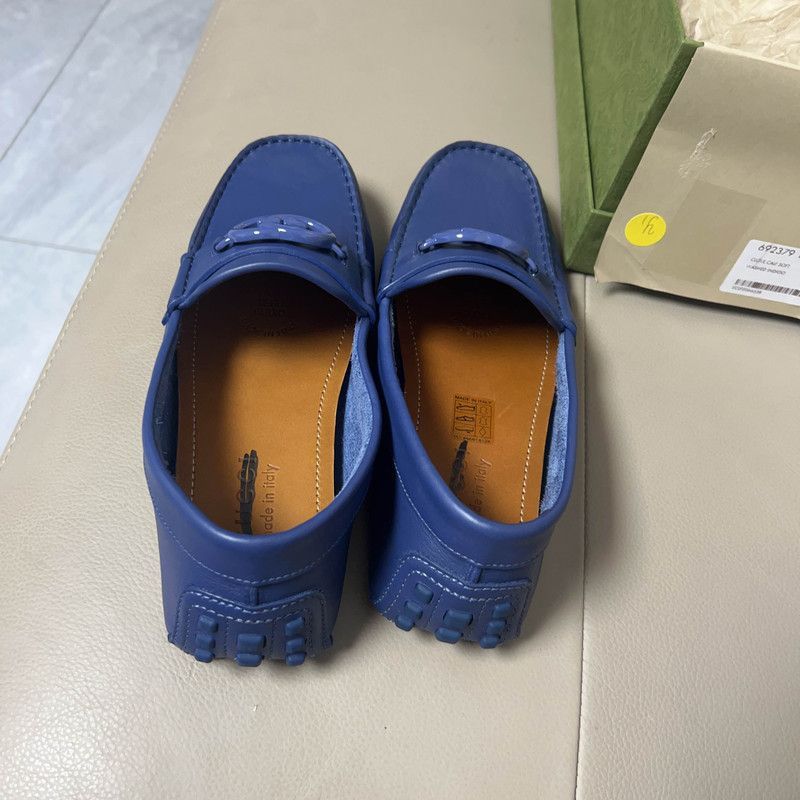 Gucci Gucci Interlocking Double G Blue Casual Shoes - Size US 7.5 / EU 40-41 - 3 Thumbnail