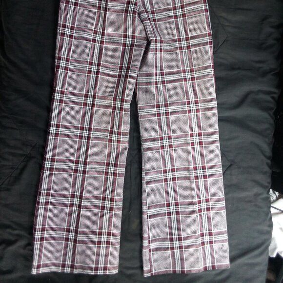 Other Deadstock Vintage K-Mart Mod Plaid Polyester Pants Flared Size 32" / US 10 / IT 46 - 5 Thumbnail