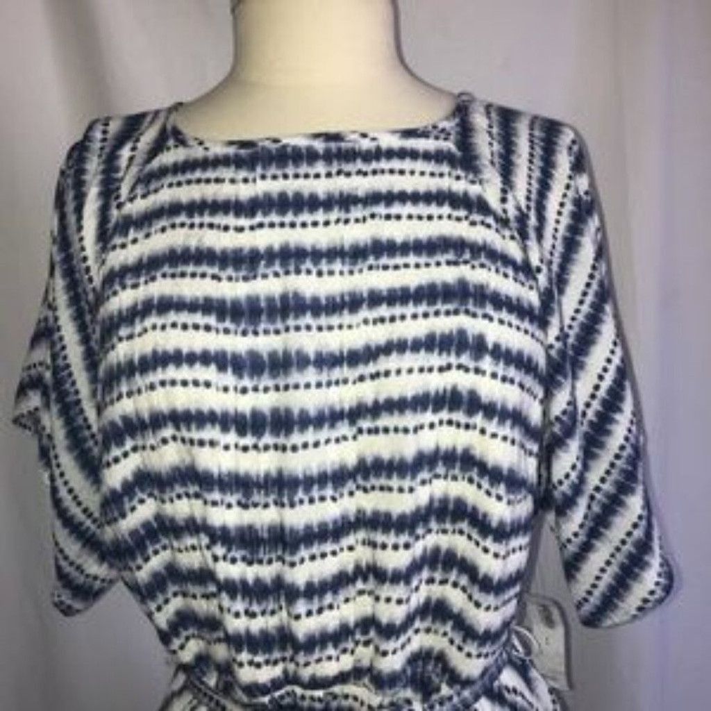 Old Navy Old Navy blue & white dress Size XS / US 0-2 / IT 36-38 - 2 Thumbnail