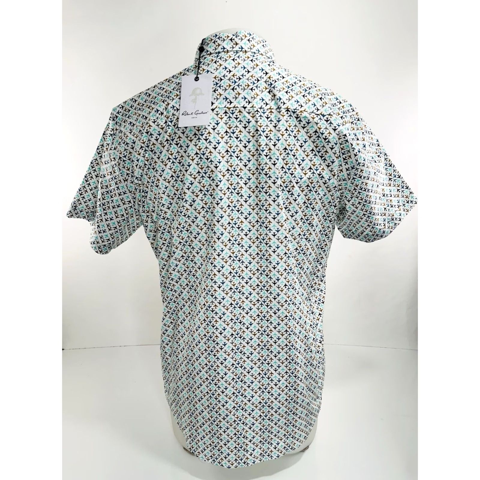 Robert Graham ROBERT GRAHAM - NEW w TAG - JET AIRPLANES ALL OVER Pilot Flight Bomber M Shirt Size US M / EU 48-50 / 2 - 4 Thumbnail