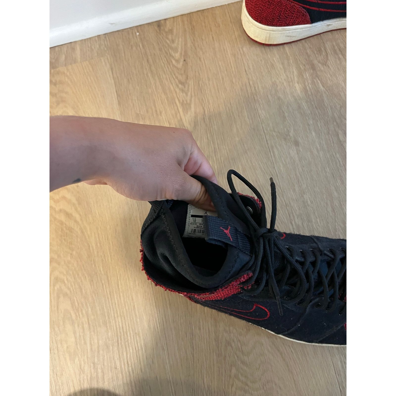 Nike Nike Air Jordan 1 High Banned Bred Ultra 2016 Size US 12 / EU 45 - 6 Thumbnail