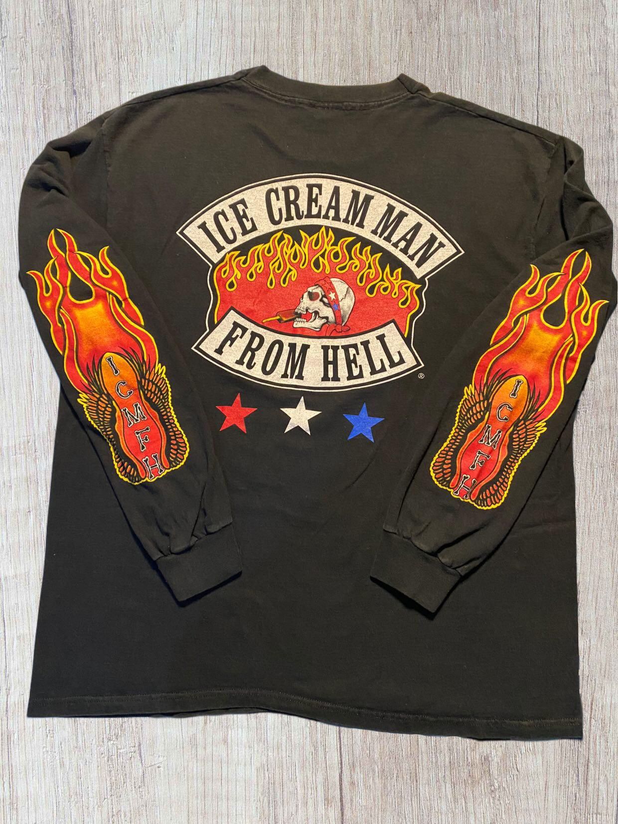 Vintage Ice Cream Man From Hell Motorcycle Vintage Size US XL / EU 56 / 4 - 4 Thumbnail
