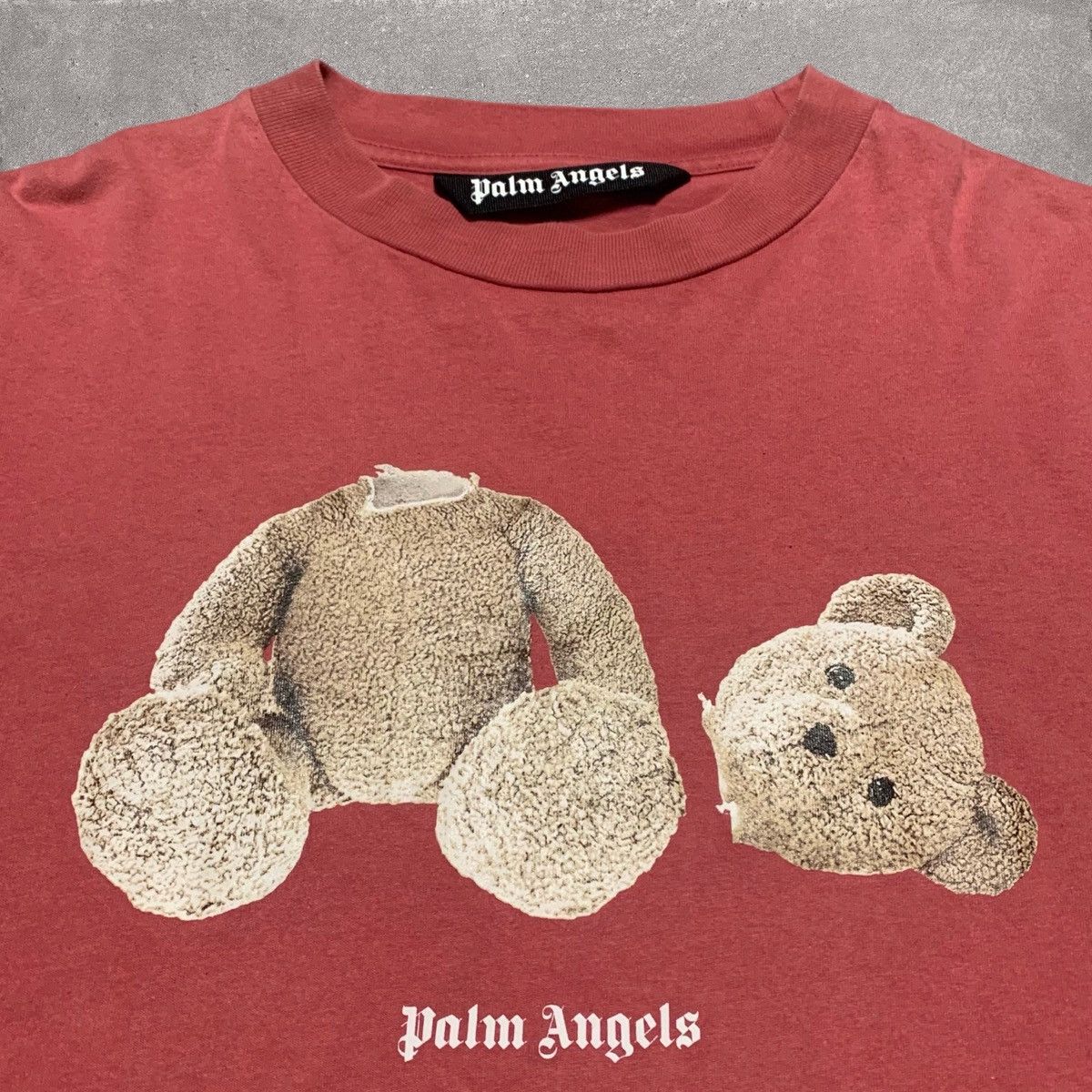 Palm Angels Palm Angels Medium Classic Bear Burgundy Pink Tee Size US M / EU 48-50 / 2 - 3 Thumbnail