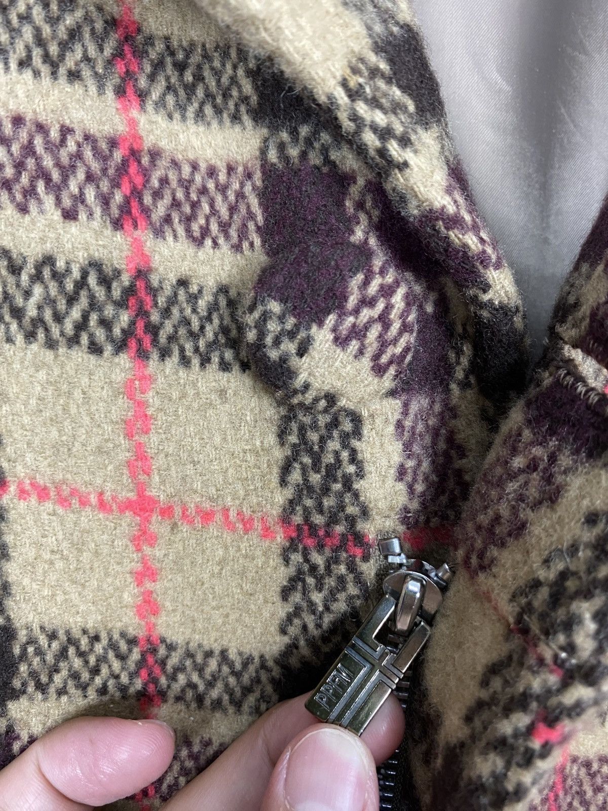 PPFM Rare‼️ Vintage Ppfm Double Collar Novacheck Wool Coat Japan Size US M / EU 48-50 / 2 - 6 Thumbnail