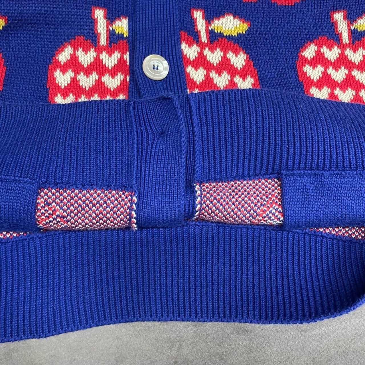 Gucci Gucci Blue Apple Full Print Cardigan sweater 2501-Nextarrow Size US S / EU 44-46 / 1 - 6 Thumbnail