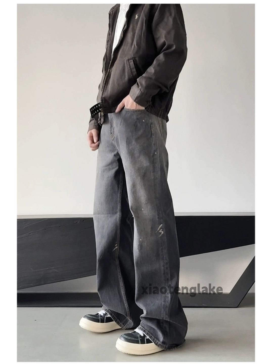 Jean × Vintage washed faded utility punk grunge stain paint jeans Size US 32 / EU 48 - 6 Thumbnail