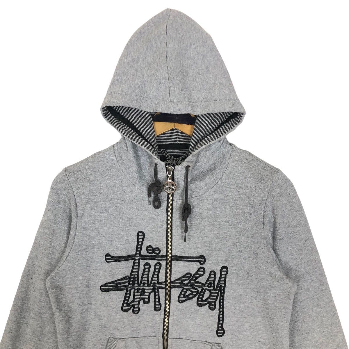 Vintage Stussy Hooded Sweater Zip Up Hoodie Sweatshirt