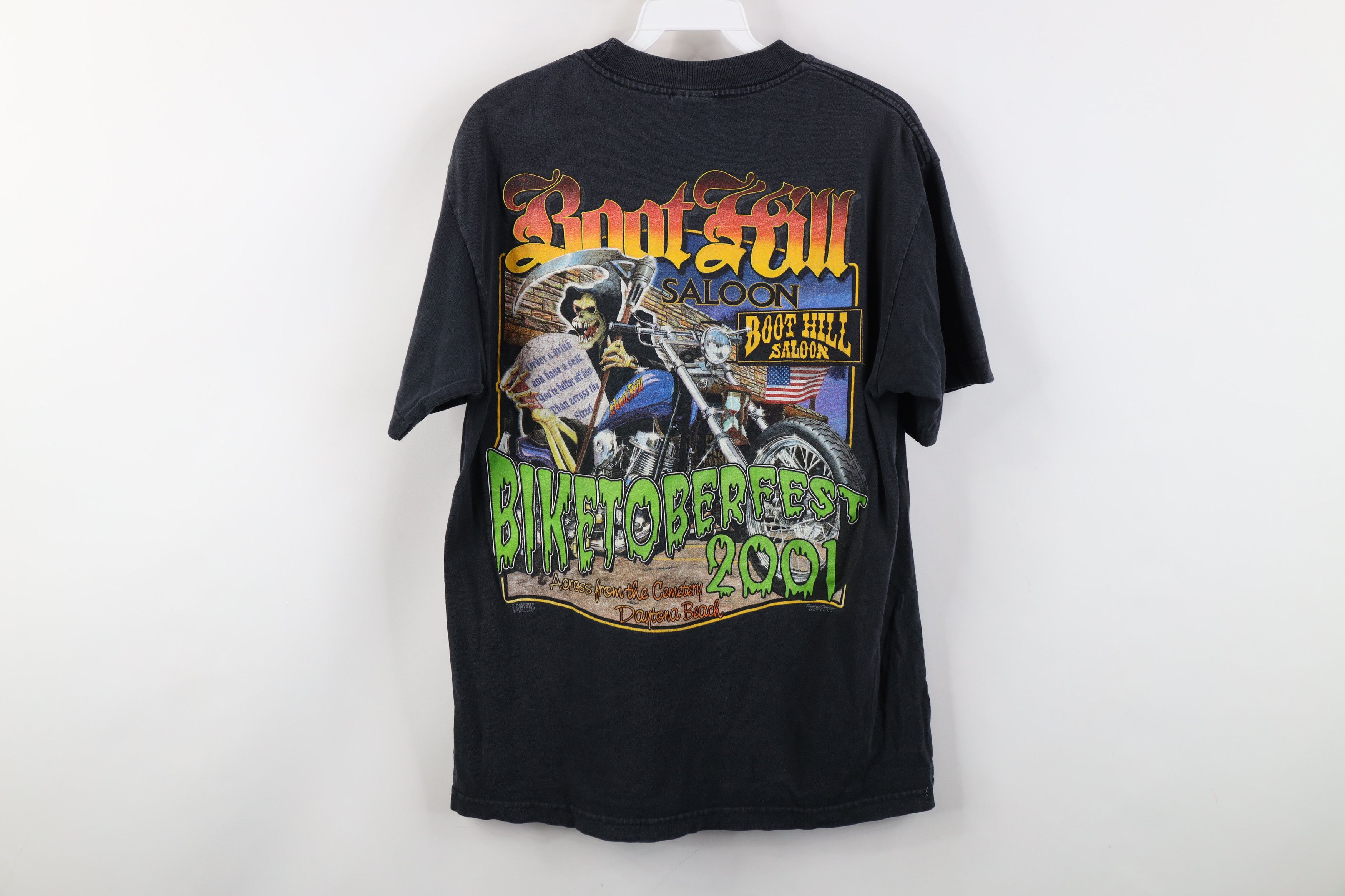 Vintage Vintage Y2K 2001 Halloween Boot Hill Saloon T-Shirt USA Size US M / EU 48-50 / 2 - 13 Thumbnail