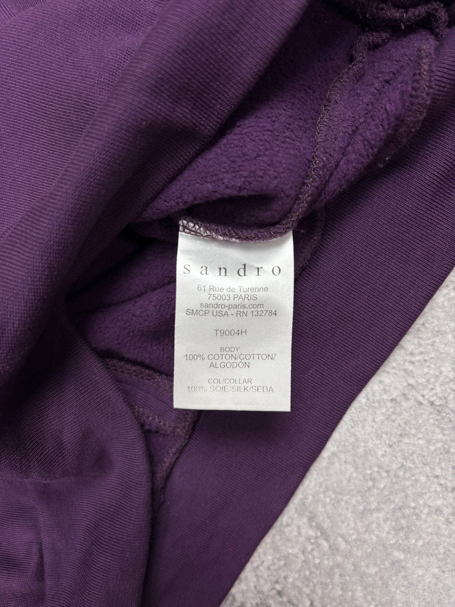 Sandro Sandro Purple sweater with pearl collar size 1 Italy Size M / US 6-8 / IT 42-44 - 5 Thumbnail