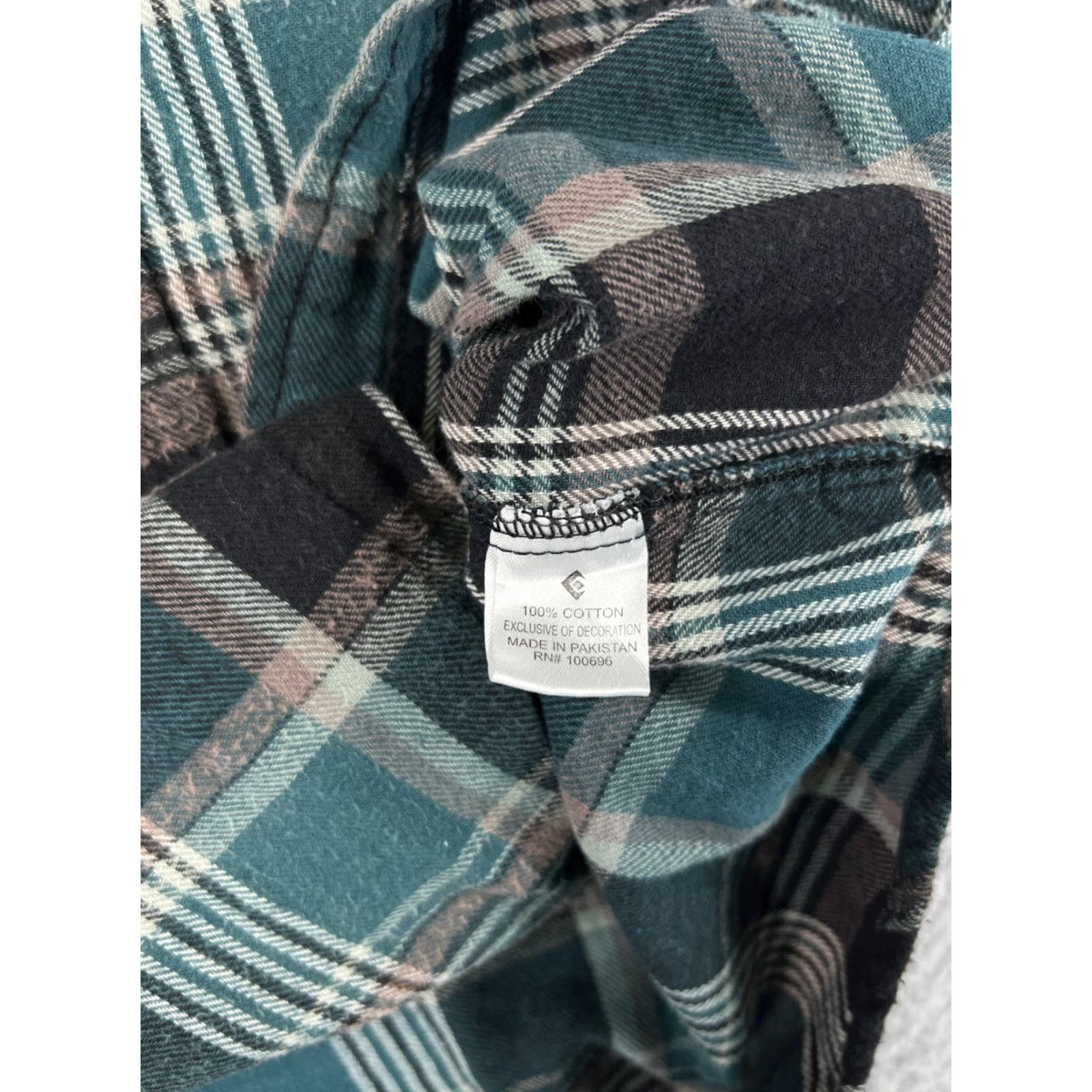Haband VINTAGE Diamond Jack Shirt Mens Large Green Black Plaid Flannel Long Sleeve Pearl Snap Size US L / EU 52-54 / 3 - 4 Thumbnail