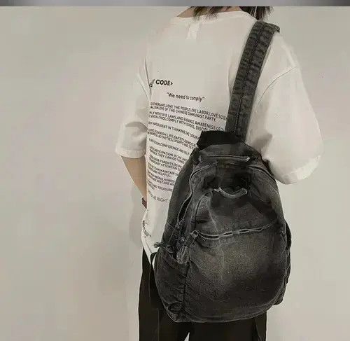 Japanese Brand Denim Backpack Size ONE SIZE - 3 Thumbnail