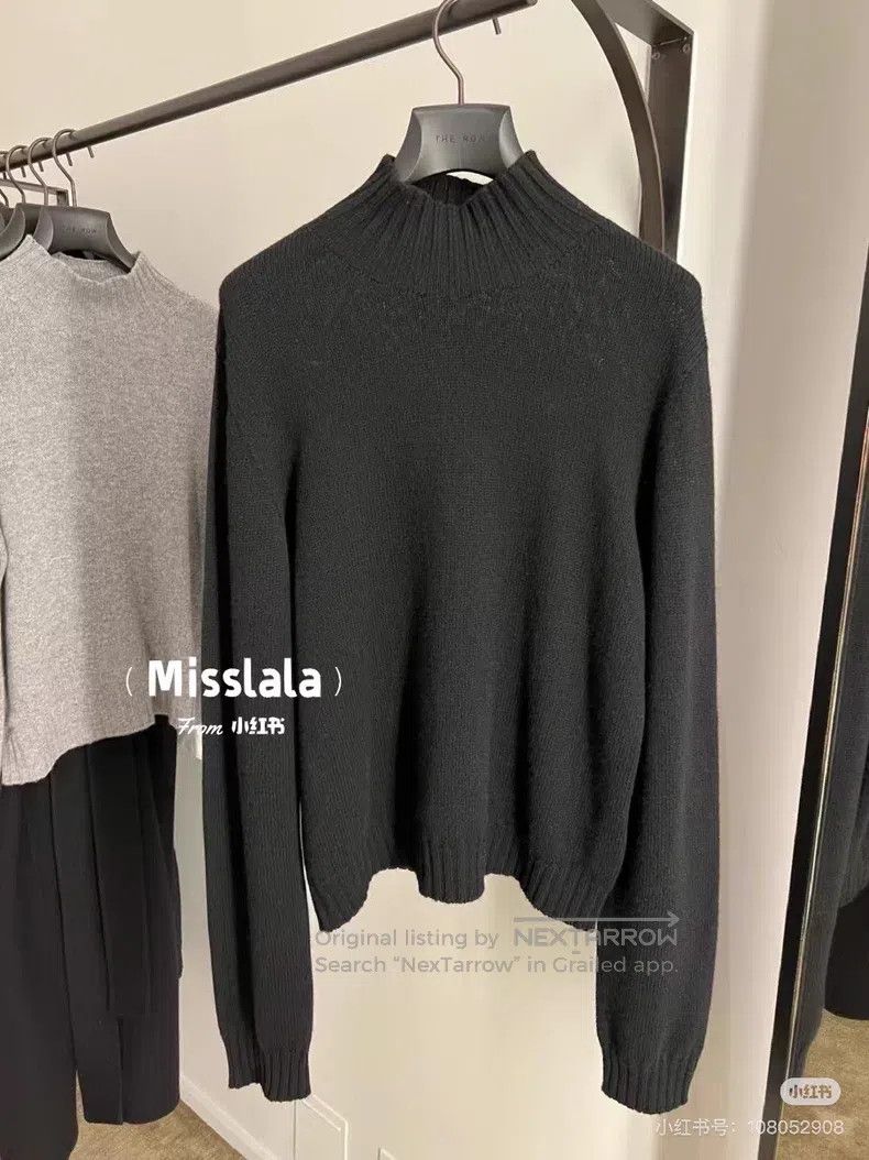 The Row The Row Black Pullover Cashmere Sweater Size S / US 4 / IT 40 - 2 Thumbnail