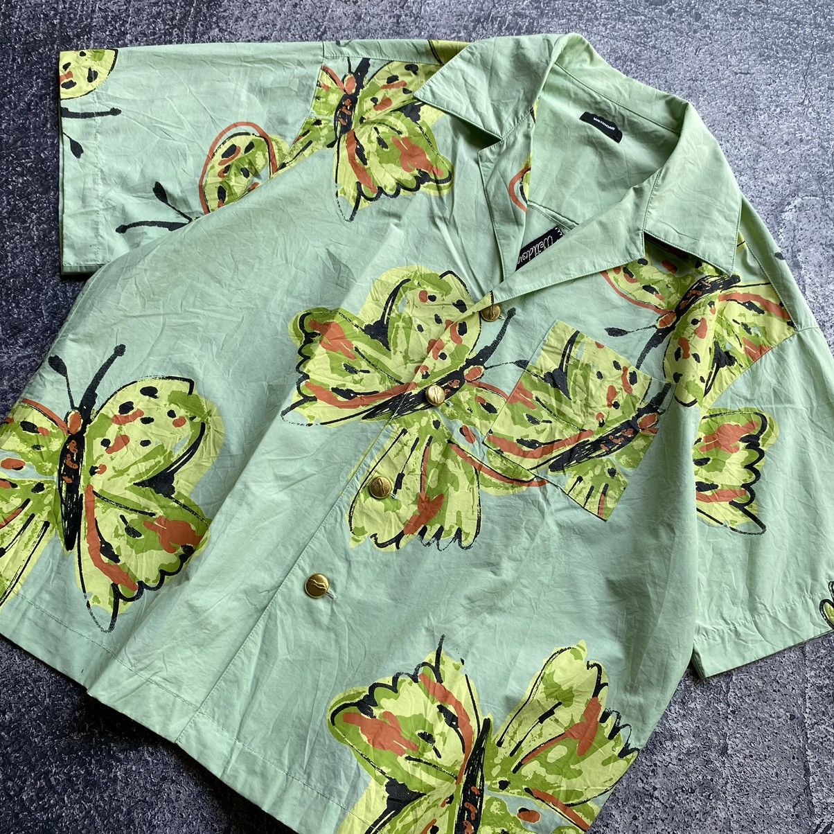 WE11DONE WE11DONE Mint Scribble Butterfly Short Sleeve Shirt Size US S / EU 44-46 / 1 - 3 Thumbnail