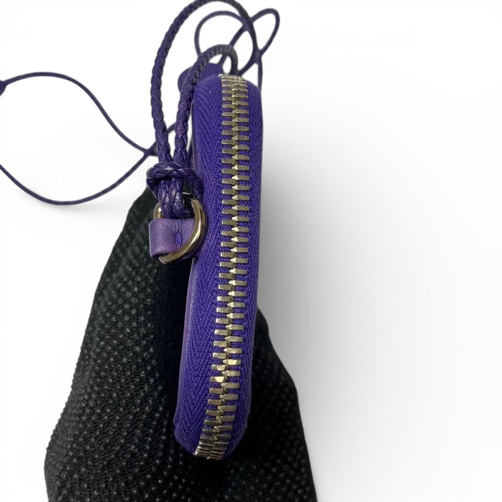 Bottega Veneta Bottega Veneta - Purple Leather Crossbody Bag Size ONE SIZE - 4 Thumbnail