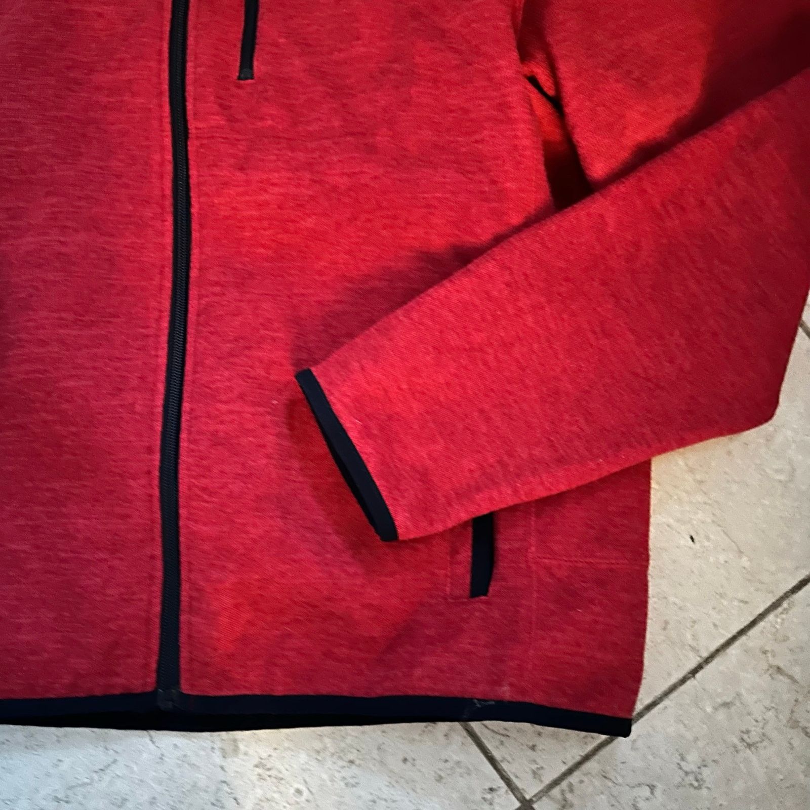 johnnie-O Johnnie-O XL Jacket Red Coastal Fleece Lined Zip Pockets Size US XL / EU 56 / 4 - 6 Thumbnail