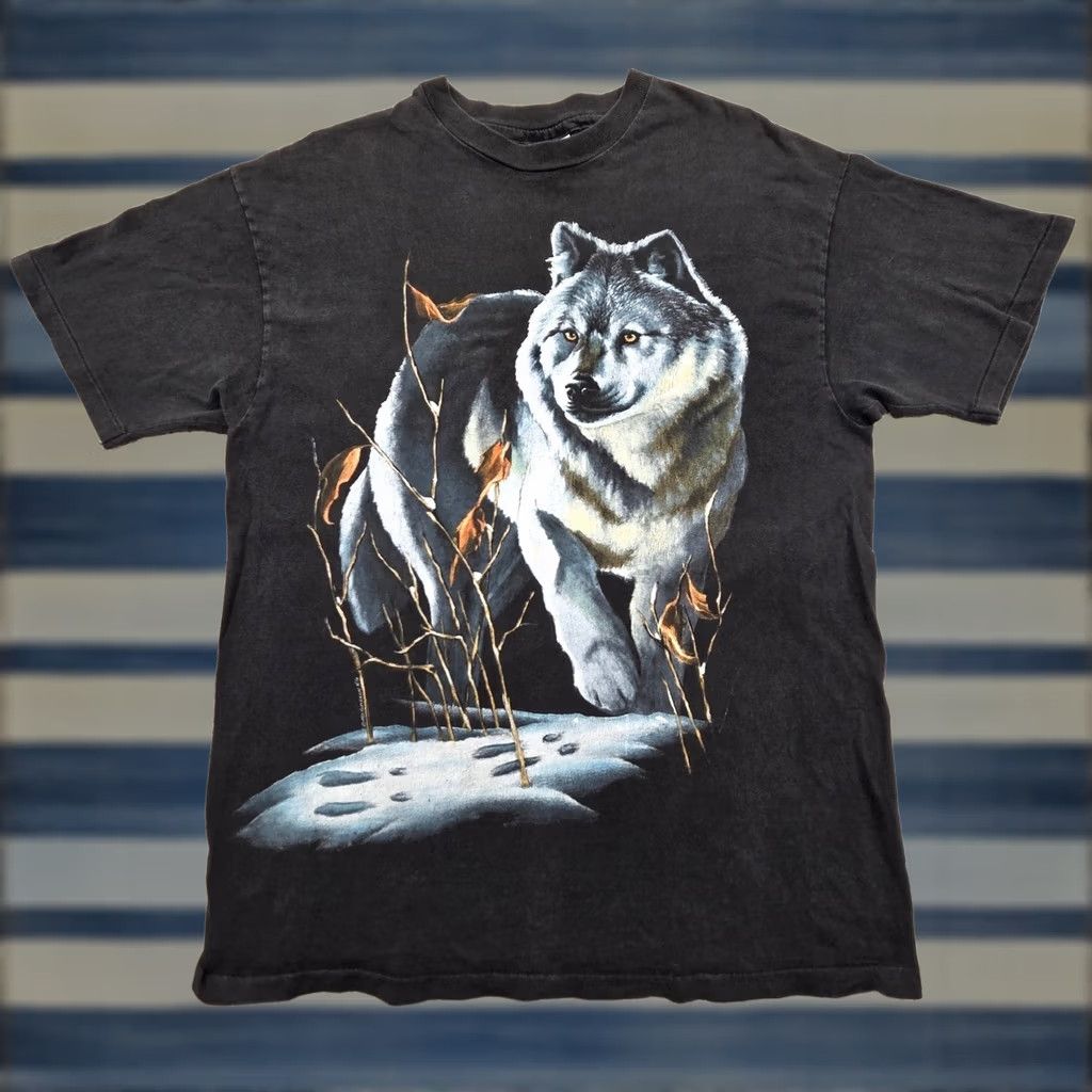 No Fear × Vintage Vintage 90s No Fear Gear Tee USA T-Shirt Single