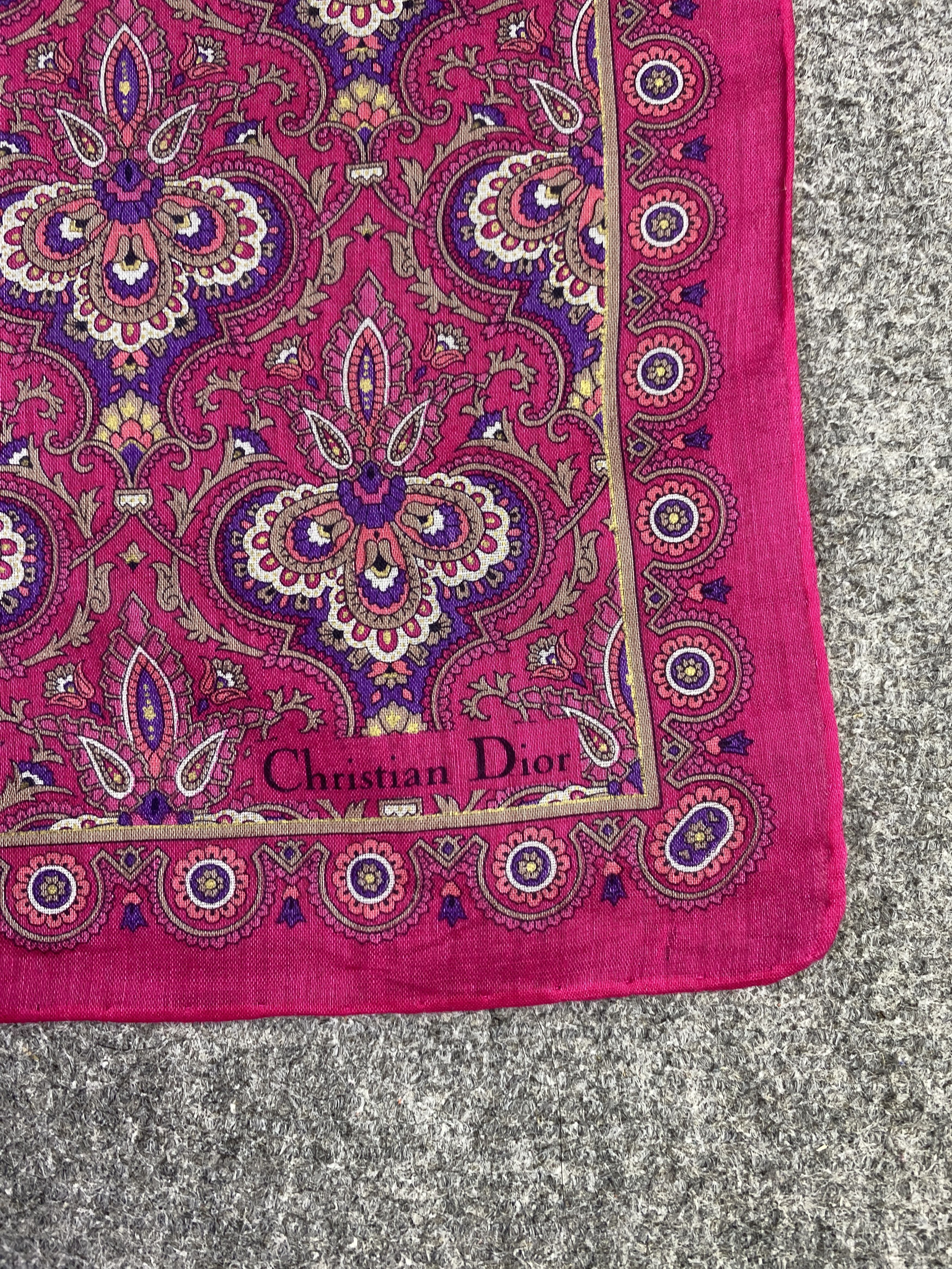 Christian Dior Monsieur Christian Dior Handkerchief / Neckerchief KT0099 Size ONE SIZE - 5 Thumbnail