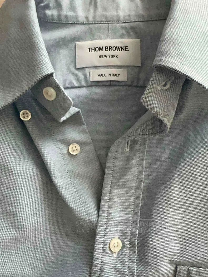 Thom Browne Thom Browne Blue Oxford cloth shirt Size US M / EU 48-50 / 2 - 6 Thumbnail