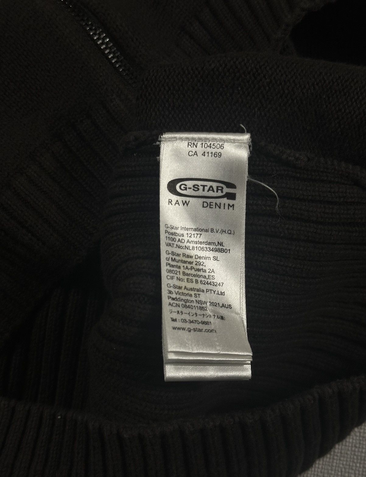 G-Star Vintage G Star Raw Knit Zip Sweater Size US L / EU 52-54 / 3 - 7 Thumbnail