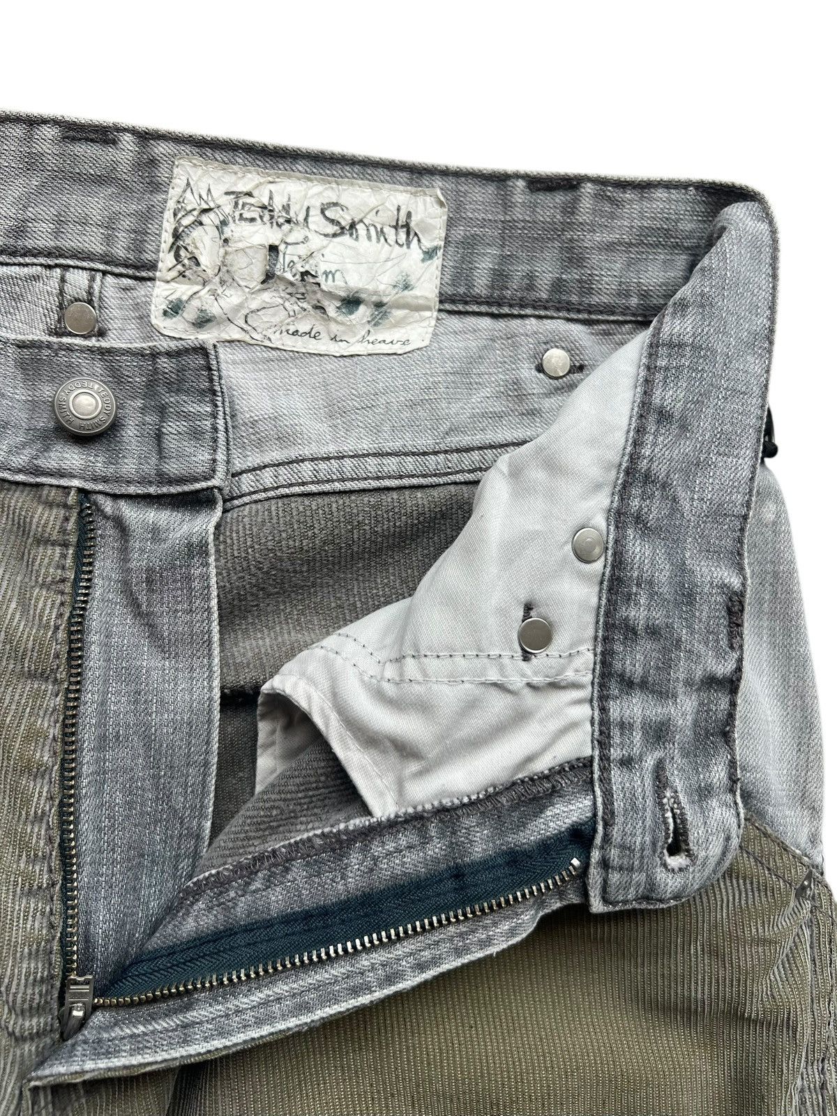 Beauty Beast × Japanese Brand Teddy Smith Patchwork Wide Corduroy Baggy Pants 31x33 Size US 31 - 10 Thumbnail