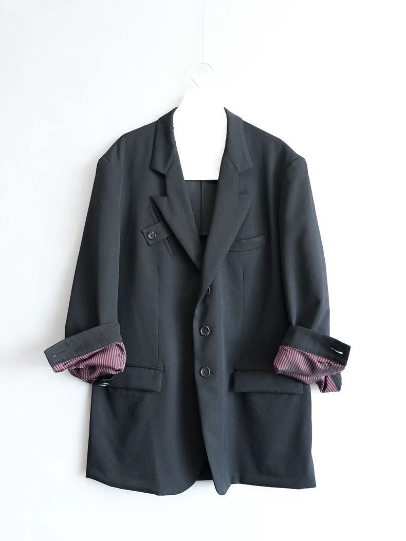 Yohji Yamamoto Yohji Yamamoto Yohji Yamamoto 23SS Collar Jacket Size US M / EU 48-50 / 2 - 2 Thumbnail