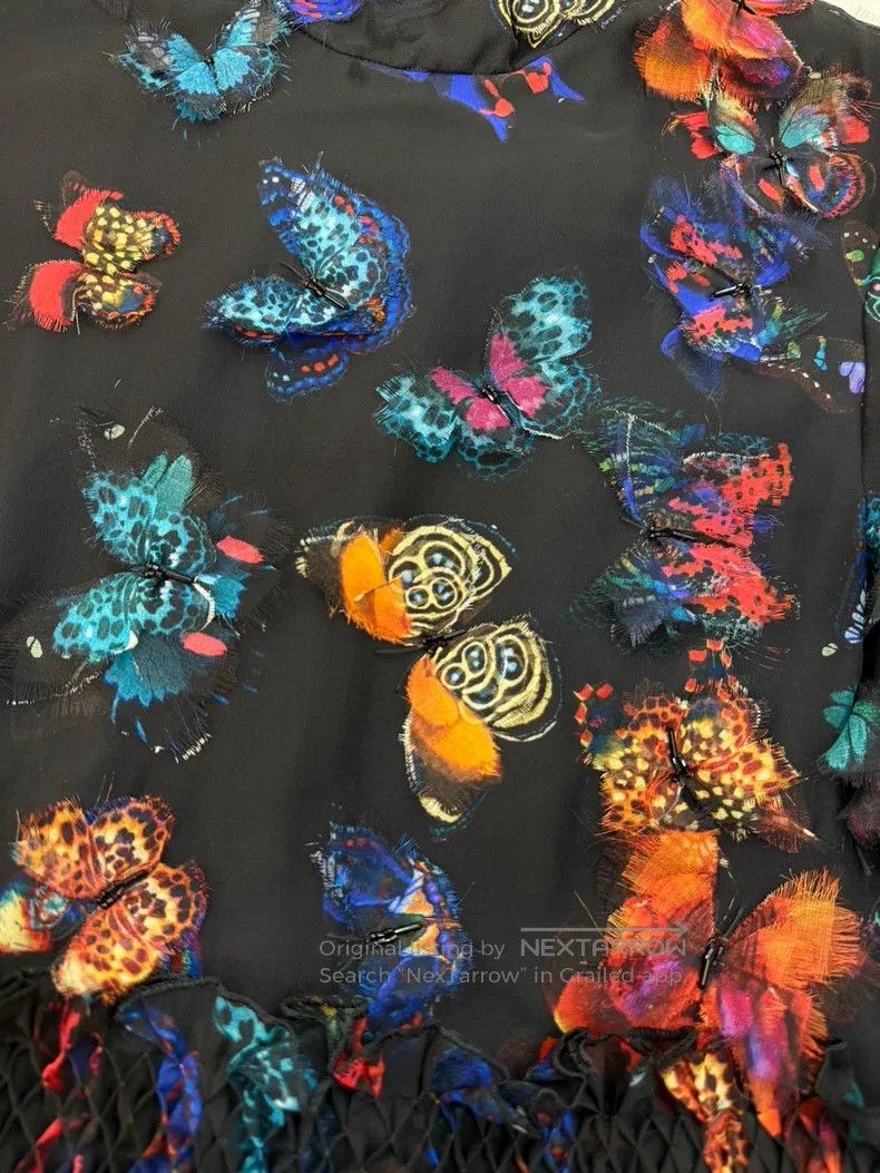Valentino Valentino Reworked butterfly embroidered dress Size M / US 6-8 / IT 42-44 - 4 Thumbnail
