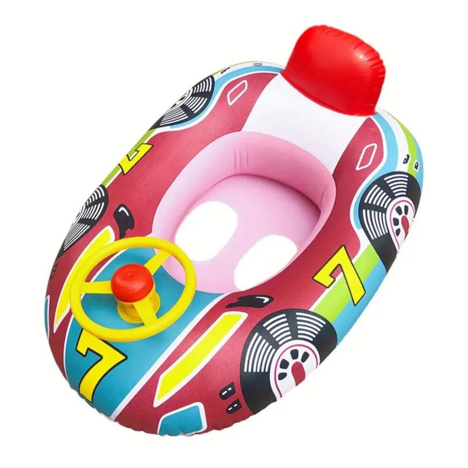 Other 1pc Inflatable Kids Swimming Ring with Stooring Wheel Size S / US 4 / IT 40 - 1 Preview
