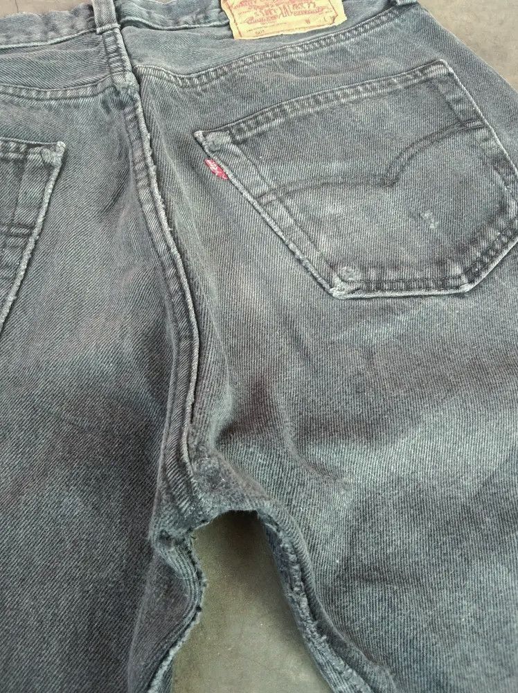 Levi's 90s Vintage Levi's 501 Made In USA Distressed Jeans 32x31 Size US 32 / EU 48 - 6 Thumbnail