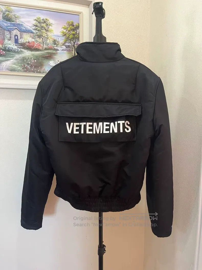 Vetements VETEMENTS Black Short Padded Coat Jacket Size US XS / EU 42 / 0 - 2 Thumbnail