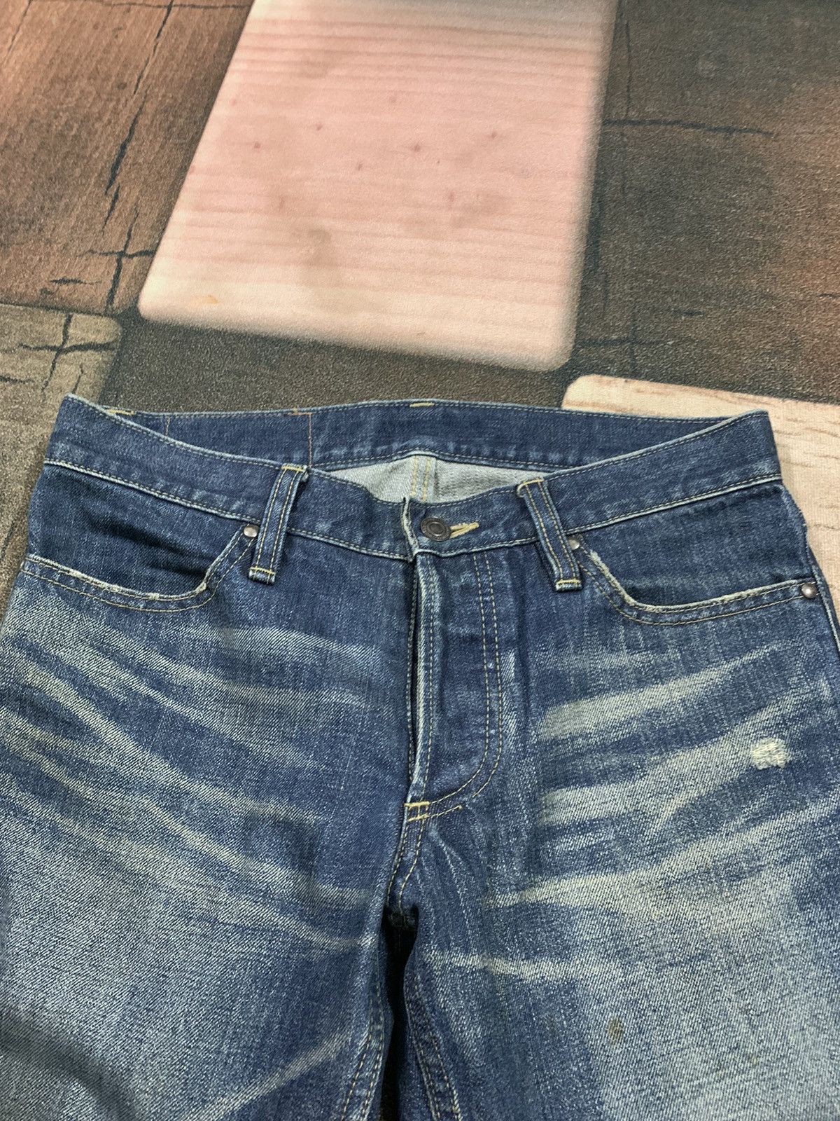 Hysteric Glamour × Japanese Brand × Shellac shellac flare bootcut mud wash style designer japanese Size US 30 / EU 46 - 3 Thumbnail