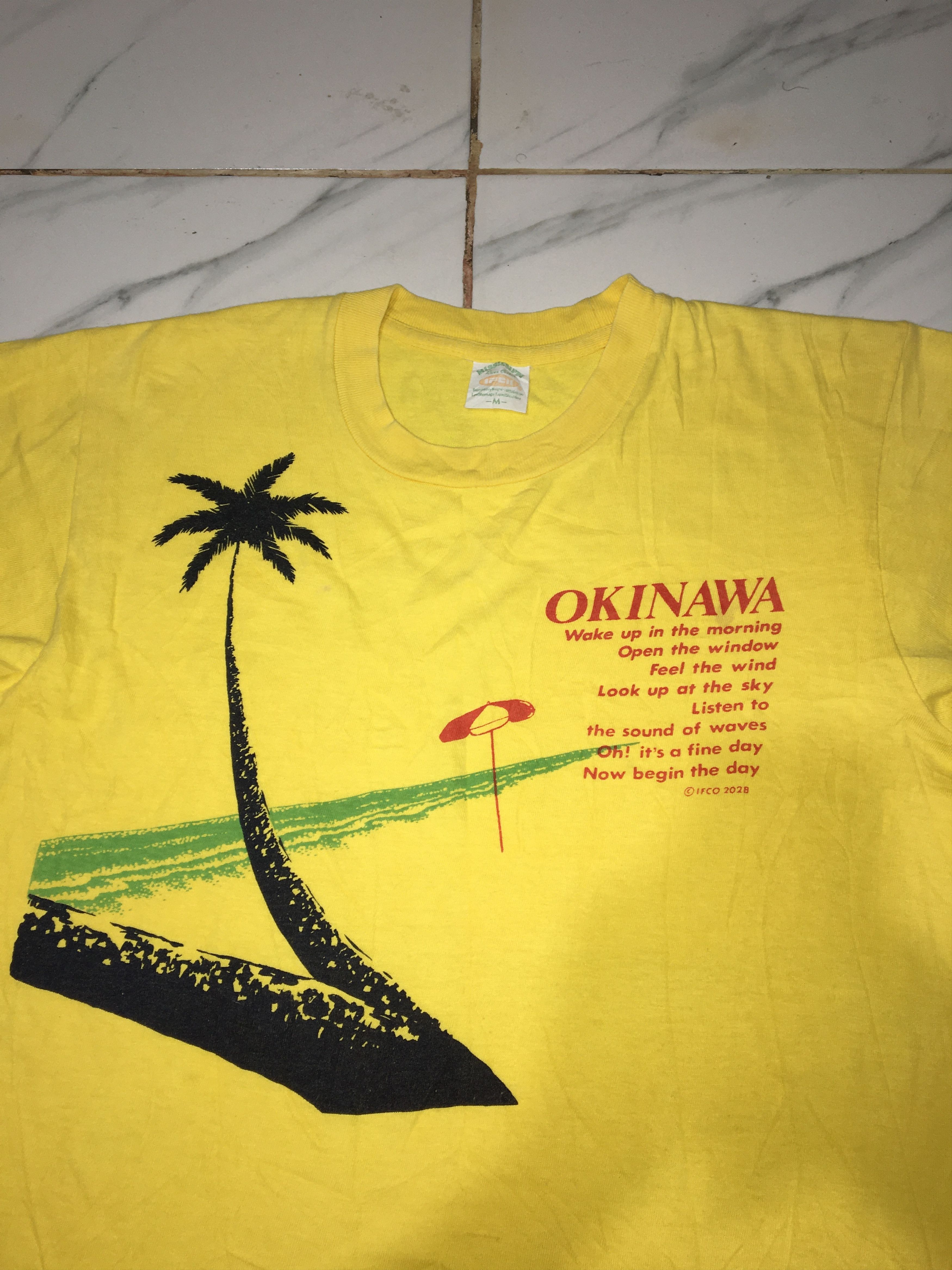 Vintage Vintage Okinawa Hawaii Tshirt Size US M / EU 48-50 / 2 - 2 Thumbnail