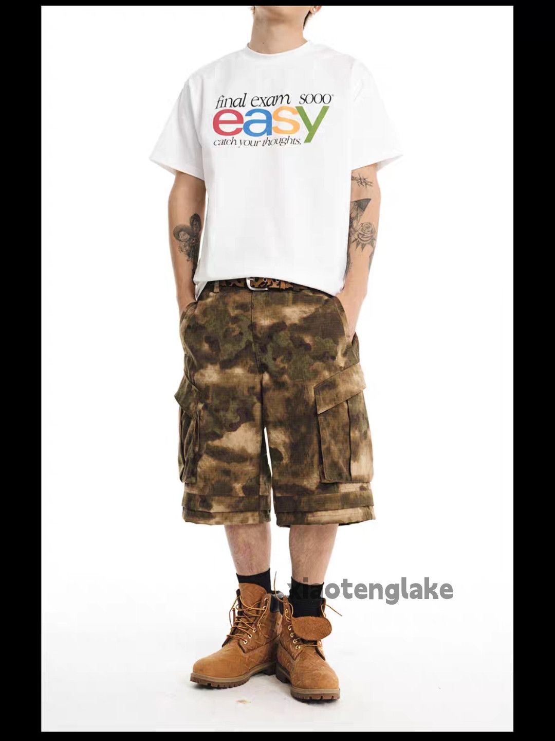 Designer × Japanese Brand × Vintage Utility outdoor workwear tie dye military camo pants Size US 34 / EU 50 - 7 Thumbnail