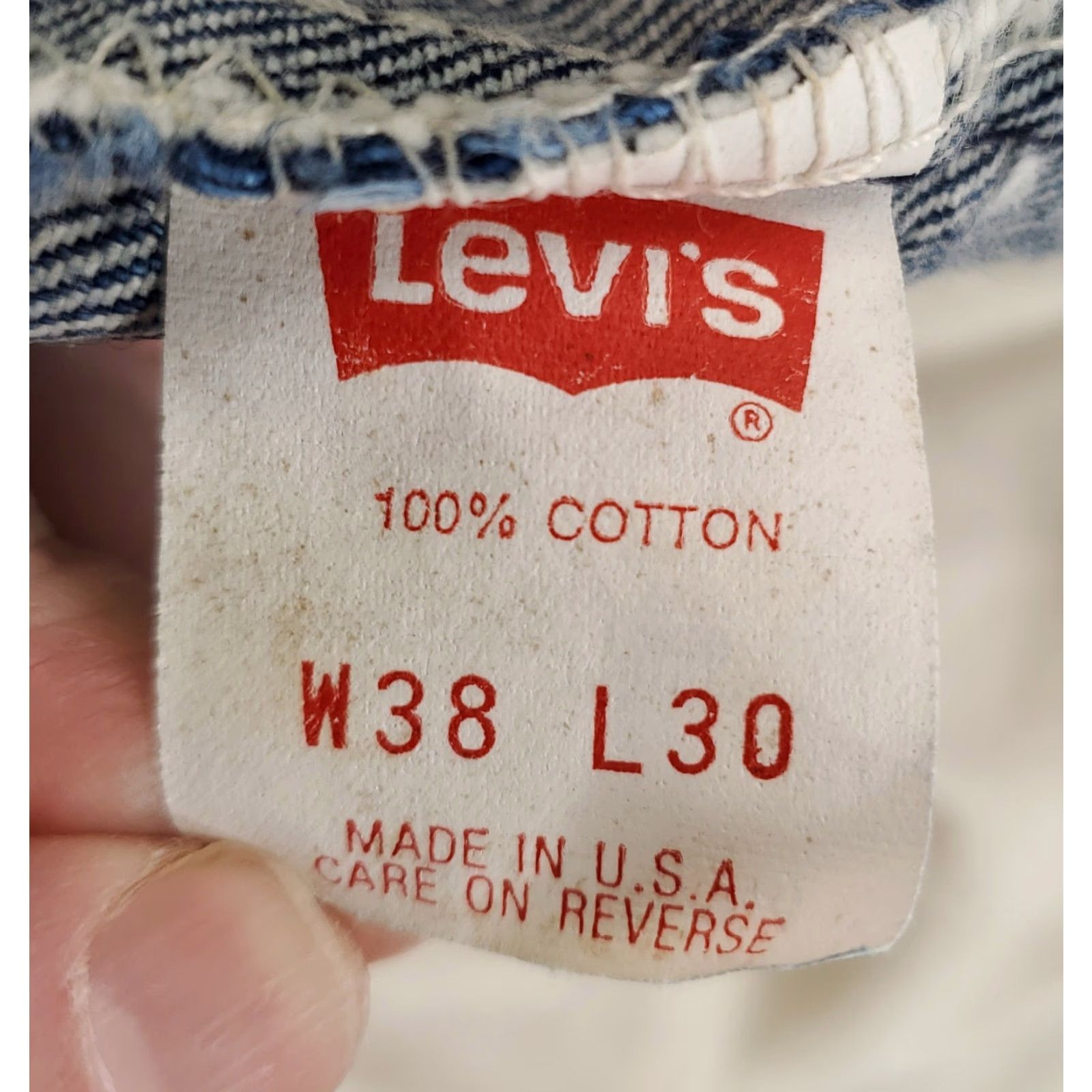 Levi's VINTAGE Levi's 517 Jeans Bootcut Mens 37x30 Blue Made USA 90s Size US 37 - 6 Thumbnail