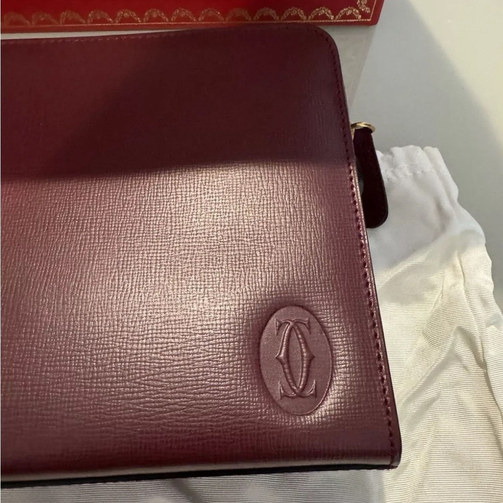 Cartier Cartier Must de Cartier Leather Clutch Bag, Wallet Keyholder Size ONE SIZE - 4 Thumbnail