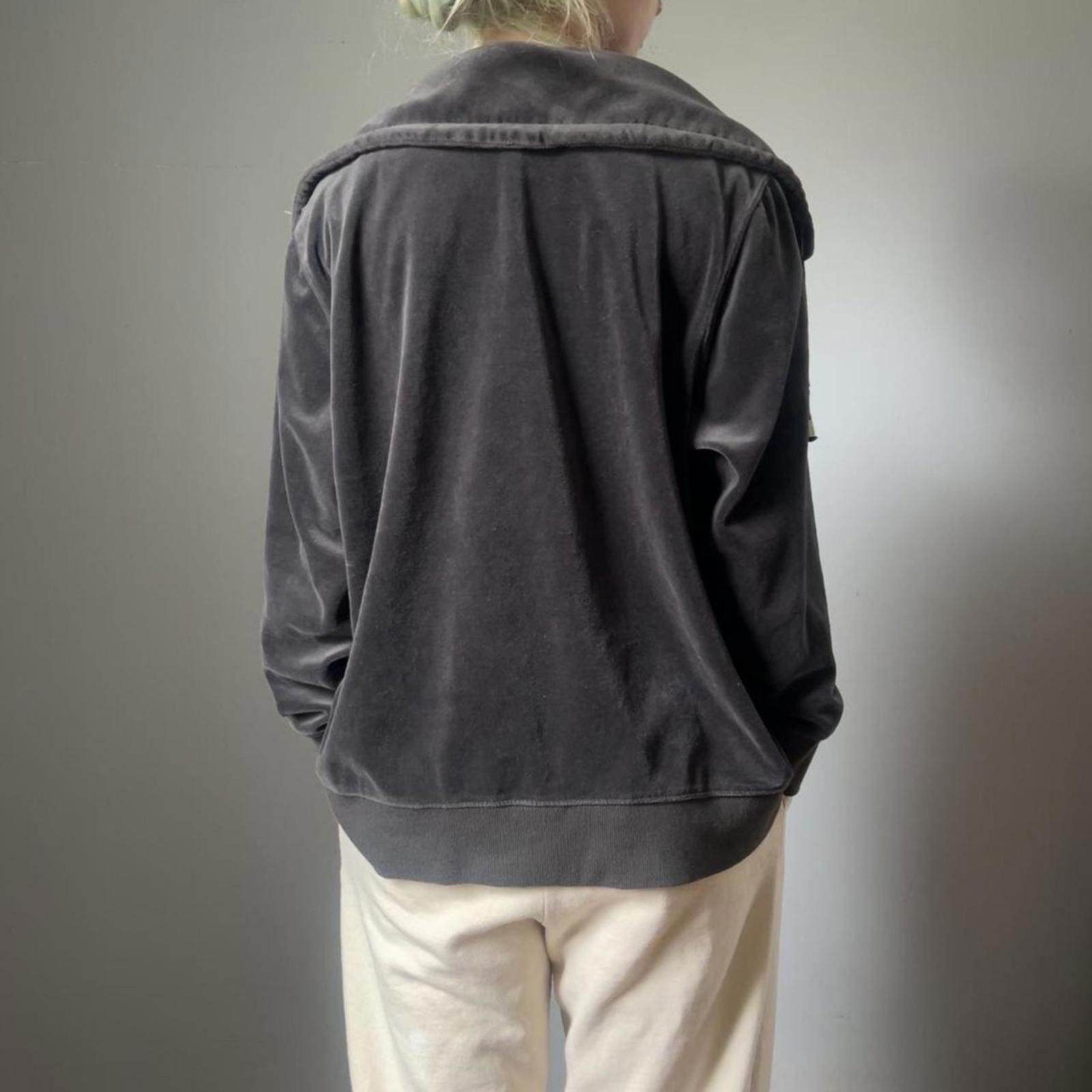 Other Christopher & Banks velour bedazzled black zip up jacket Size XL / US 12-14 / IT 48-50 - 3 Thumbnail