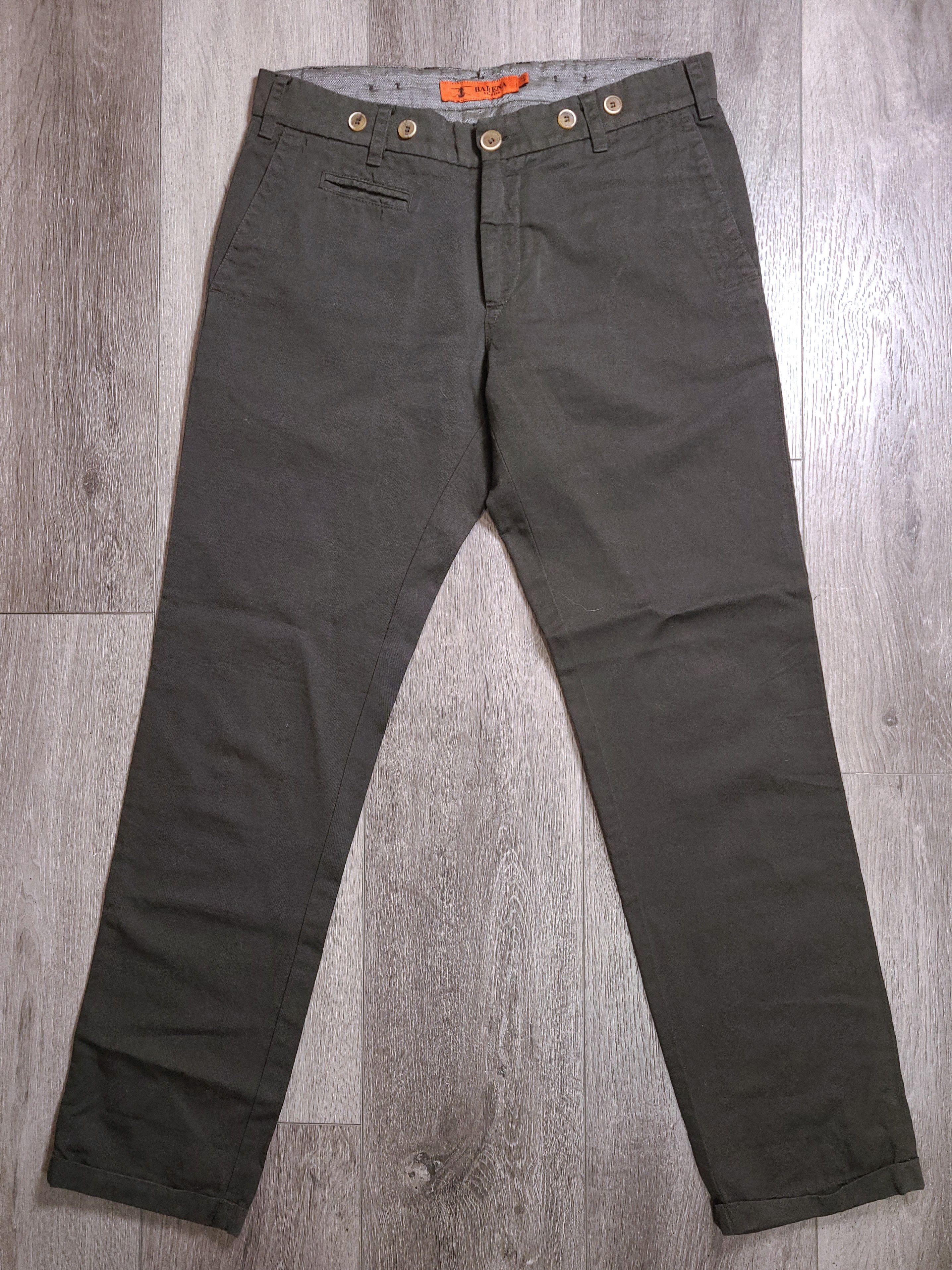 Barena Barena Venezia Cotton Trousers Dark Olive Green 46 Size US 30 / EU 46 - 1 Thumbnail