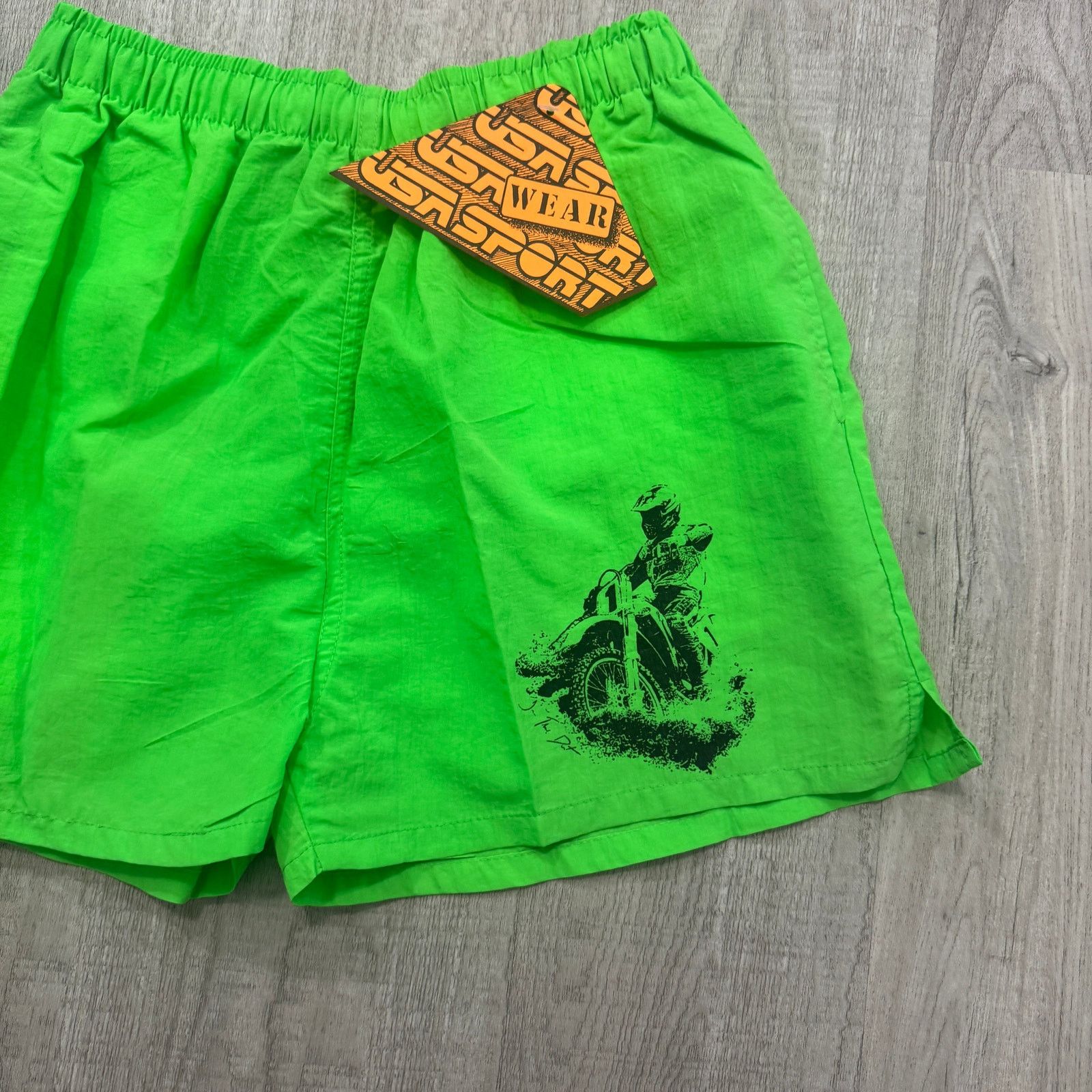 Vintage NEW Vintage USA Sport Surf Shorts Mens Small Green 80s Size US 26 / EU 42 - 2 Thumbnail