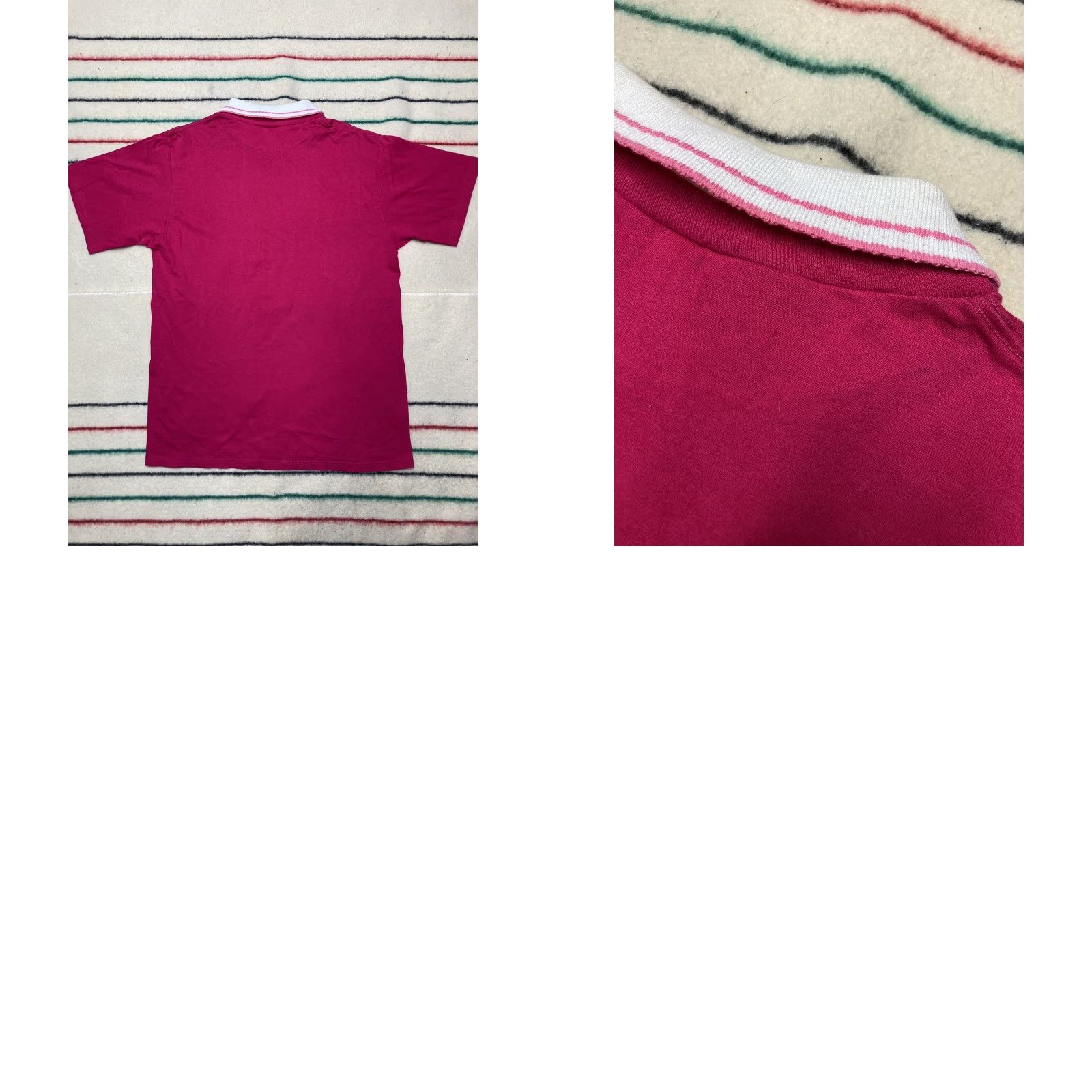 Clarks VINTAGE Roy Clark T-Shirt Collared Country Music Flowers Branson Missouri Large Pink Men Size US L / EU 52-54 / 3 - 8 Thumbnail