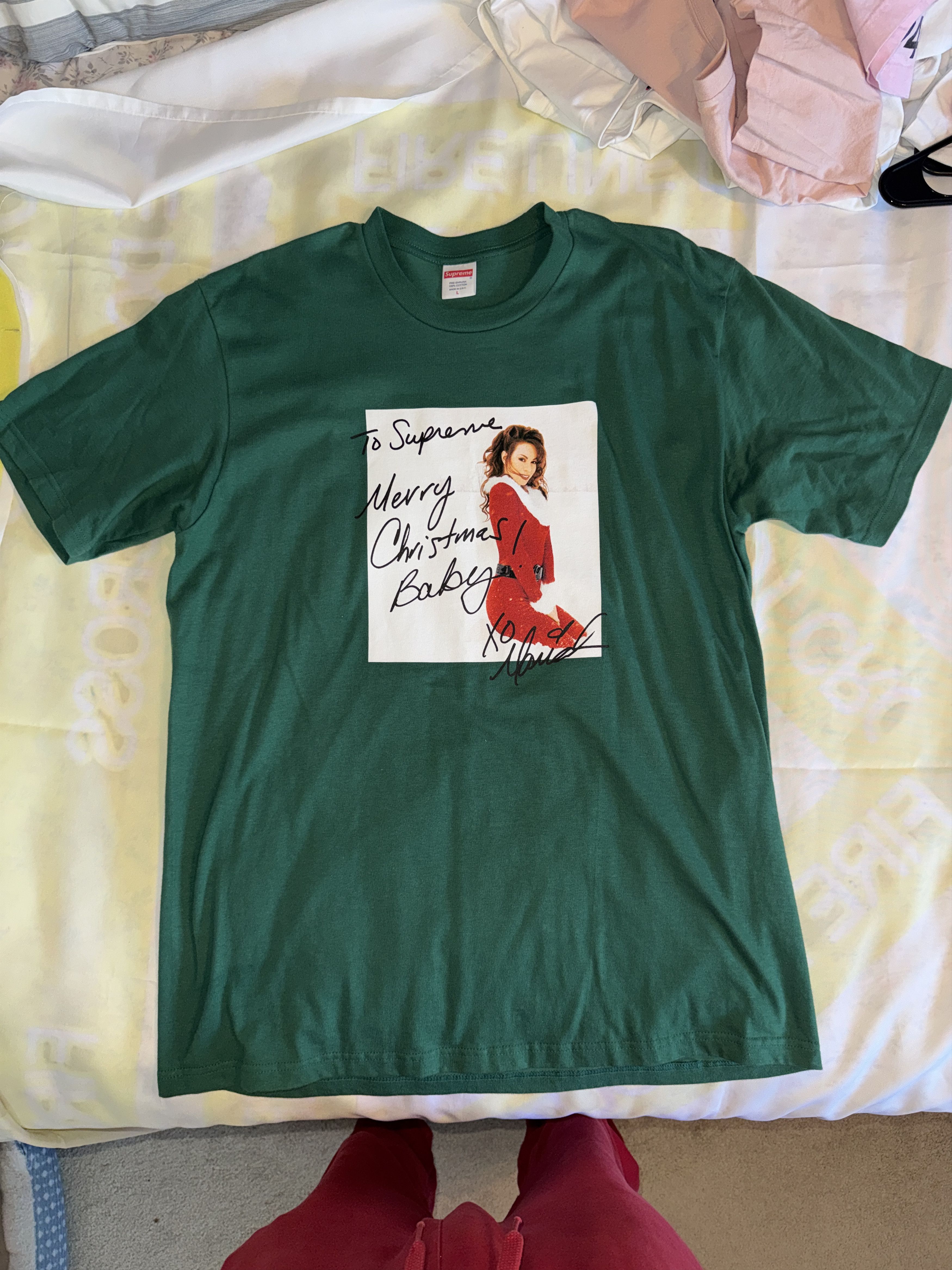 Supreme Supreme Skulls Spellout Tee Light Olive | Grailed