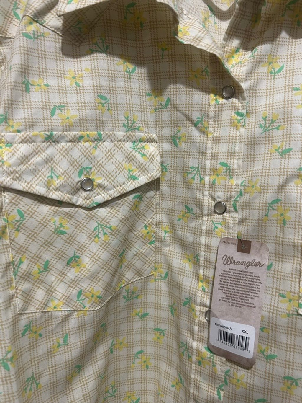 Wrangler Women's Wrangler Plaid Floral Button Down Shirt Plus XXL Size XXL / US 16-18 / IT 52-54 - 5 Thumbnail