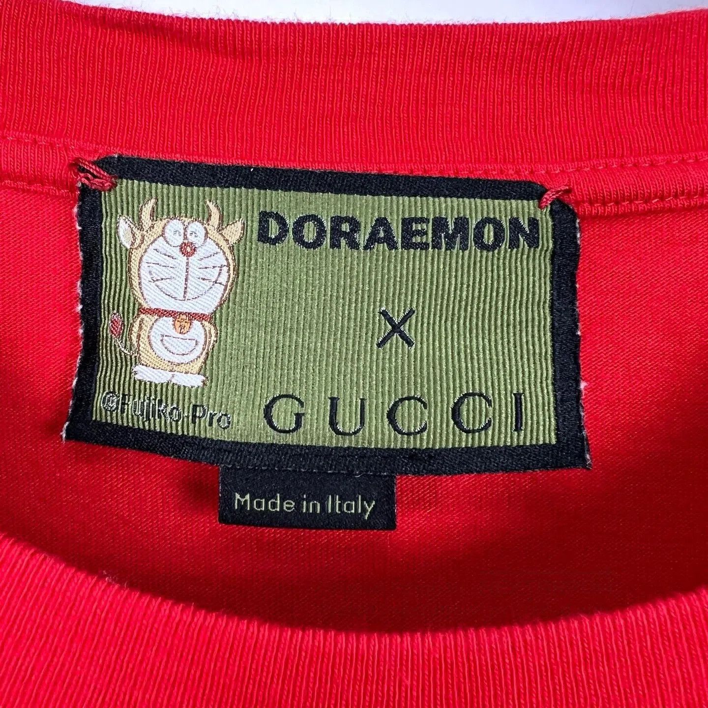 Gucci Gucci x Doraemon Red Loose Short-Sleeve. Size XS / US 0-2 / IT 36-38 - 4 Thumbnail