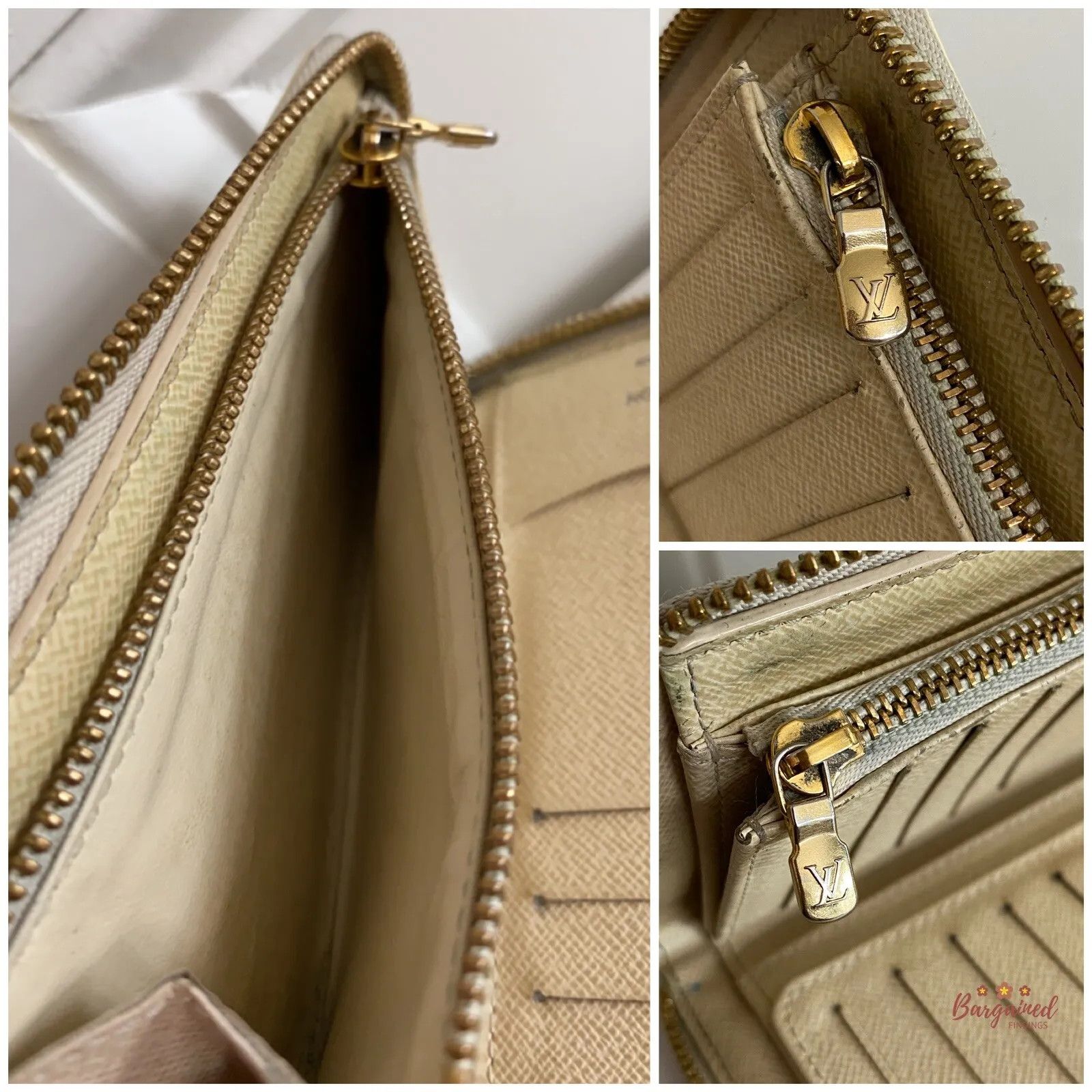 Louis Vuitton Louis Vuitton Damier Azur Canvas Leather Zippy Wallet Size ONE SIZE - 11 Thumbnail