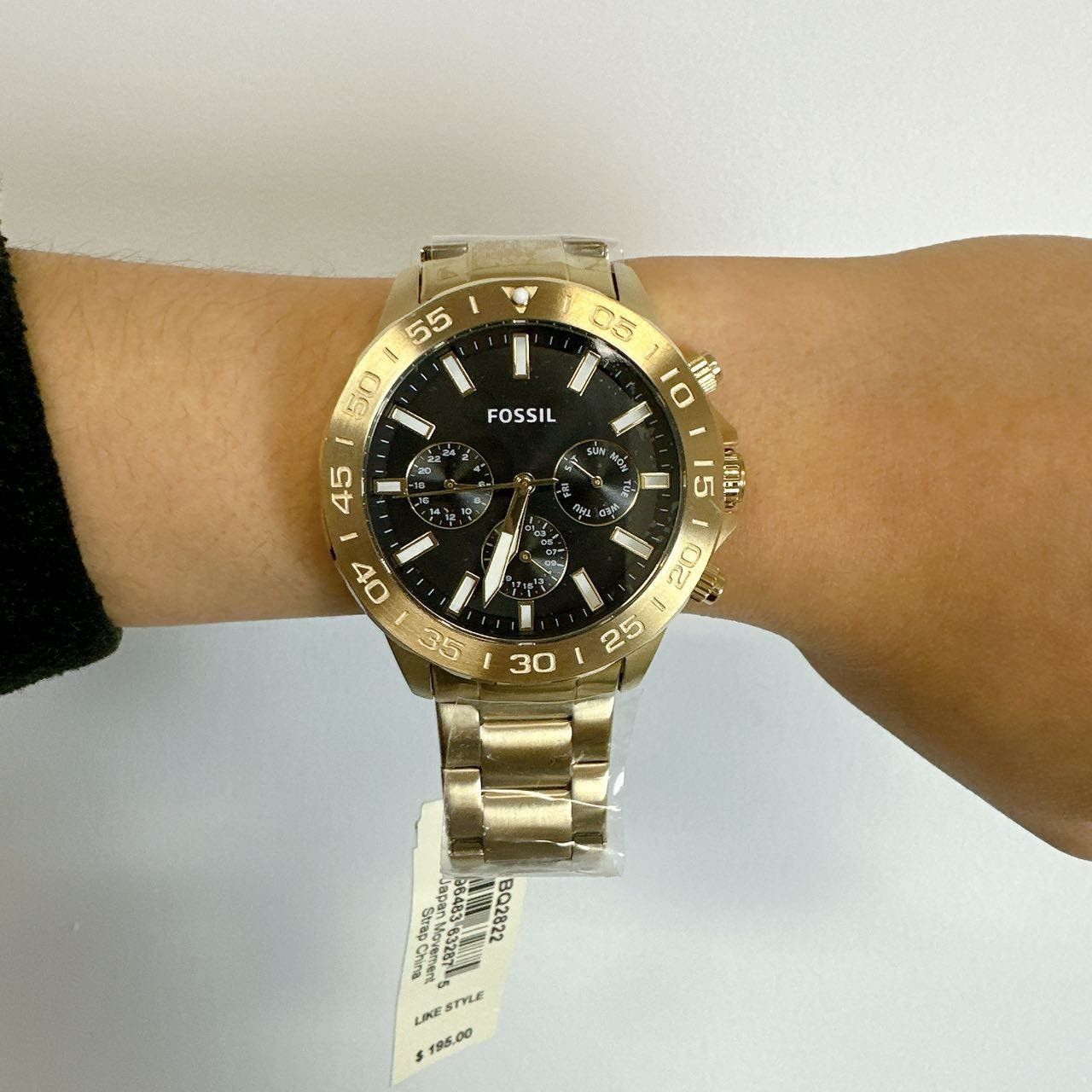 Fossil Fossil BQ2822 Bannon Multifunction Gold-Tone Stainless Steel ...