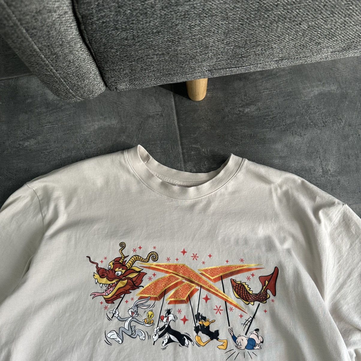 Cartoon Network × Reebok × Vintage Vintage Looney Tunes & Reebok T-shirts Big Logo Japan Y2K Size US XXL / EU 58 / 5 - 9 Thumbnail