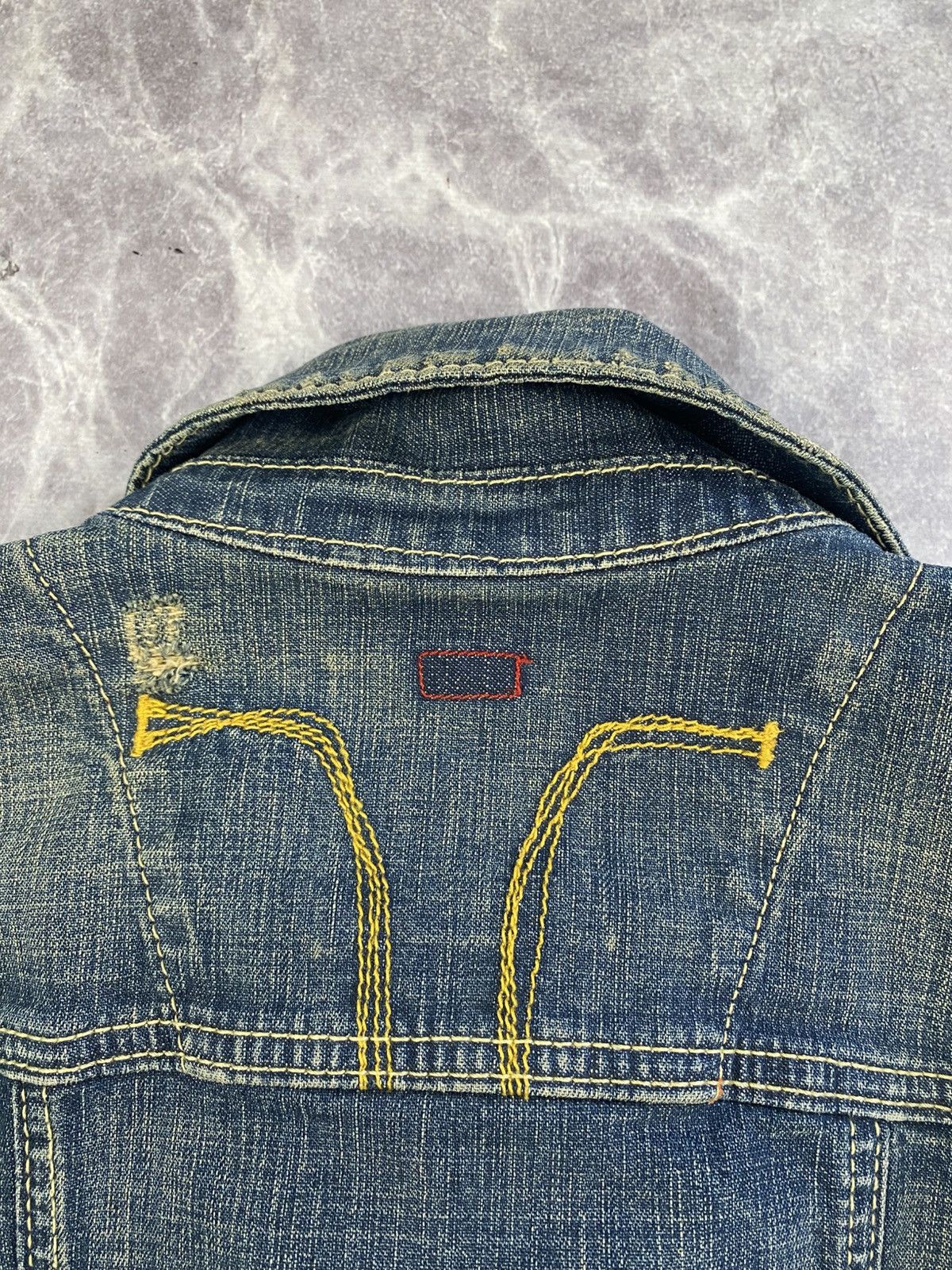 Miss Sixty Miss Sixty Distressed Denim Jacket Y2K Size S / US 4 / IT 40 - 10 Thumbnail